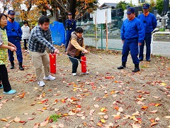 避難訓練の様子