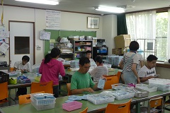 企業からの受託作業の様子