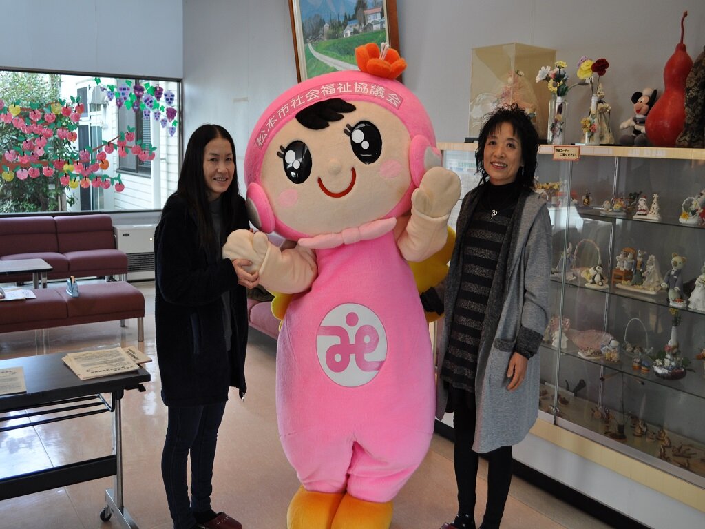 梓川老人福祉センターでのつむぎちゃん