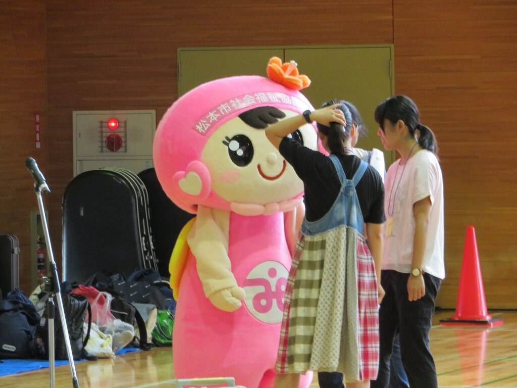 松本市南部体育館でのつむぎちゃん2